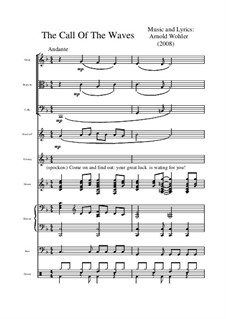 The call of the waves: For several instruments by Dr. Arnold Wohler