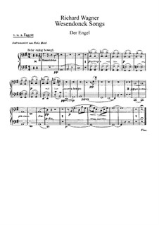 Wesendonck Lieder, WWV 91: Für Stimme und Orchester – Fagottstimmen by Richard Wagner