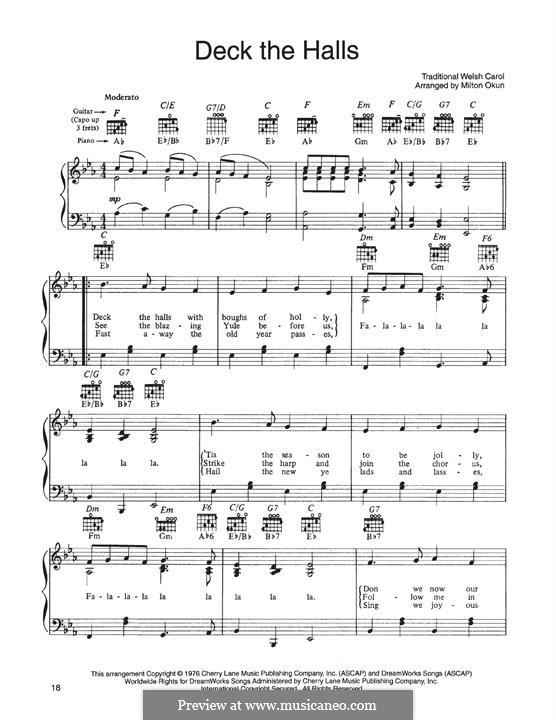 Vocal version: Für Stimme und Klavier (oder Gitarre) by folklore