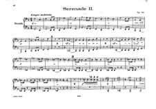 Serenade für Streichorchester Nr.2, Op.63: Für Klavier, vierhändig by Robert Volkmann