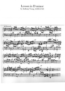 Lesson in D Minor for Keyboard: Lesson in D Minor for Keyboard by Anthony Young
