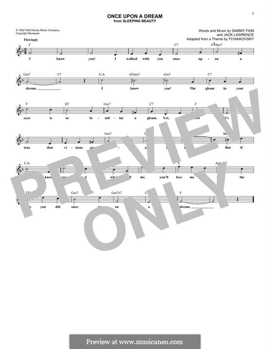 Once Upon A Dream (from Sleeping Beauty): Für Keyboard by Jack Lawrence, Sammy Fain