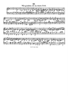 Wir glauben all an einen Gott, LV 15: Wir glauben all an einen Gott by Friedrich Wilhelm Zachow