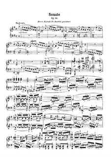 Sonate für Klavier Nr.4 in e-Moll, J. 287 Op.70: Für einen Interpreten by Carl Maria von Weber