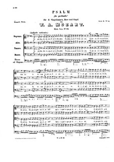 De profundis clamavi, K.93: De profundis clamavi by Wolfgang Amadeus Mozart