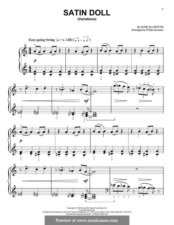 Piano version: Für einen Interpreten by Duke Ellington