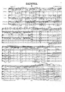 Streichsextett in D-Dur, Op.97: Vollpartitur by Anton Rubinstein