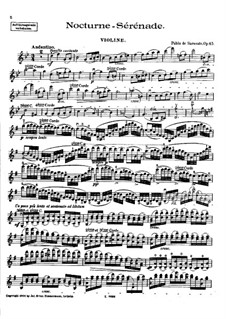 Nocturne-Serenade, Op.45: Solostimme by Pablo de Sarasate