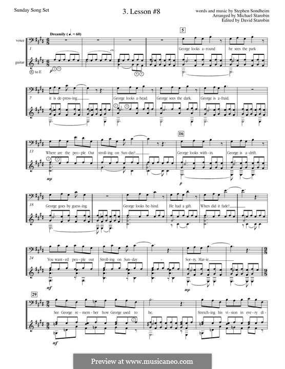 Lesson No.8: Für Stimme und Gitarre by Stephen Sondheim
