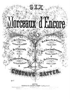 Chanson, Op.5 No.1: Chanson by Gustave Satter