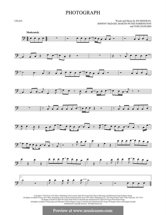 Photograph: Für Cello by Ed Sheeran, John McDaid