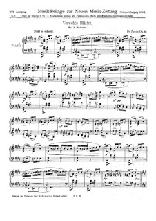 Verwehte Blätter, Op.10: No.3 Frohsinn by Fritz Zierau