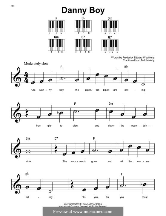 Piano version: Easy notes by folklore