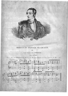 Weber's Last Waltz, Op.26 No.5: Für Klavier by Carl Gottlieb Reissiger