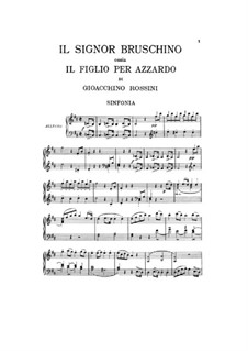 Il Signor Bruschino: Für Stimmen und Klavier by Gioacchino Rossini