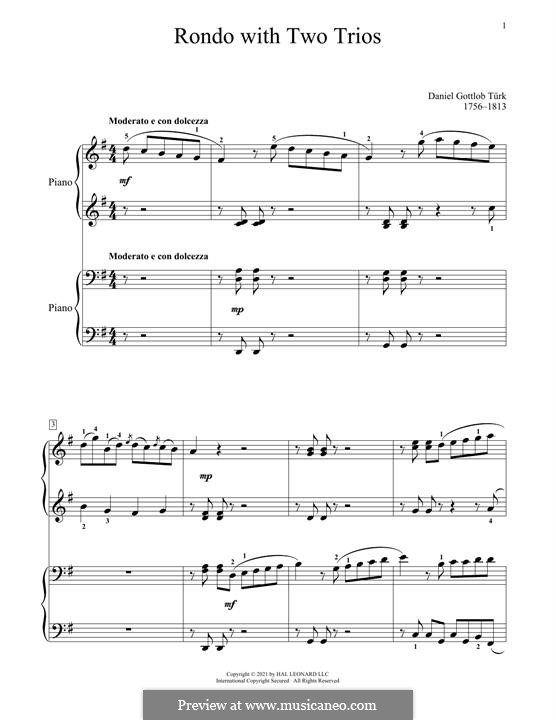Rondo With Two Trios: Rondo With Two Trios by Daniel Gottlob Türk
