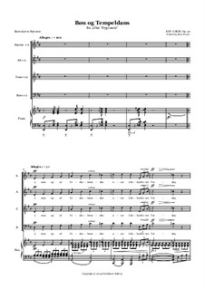 Olav Trygvason, Op.50: Bøn og Tempeldans, for Voices and Piano by Edvard Grieg