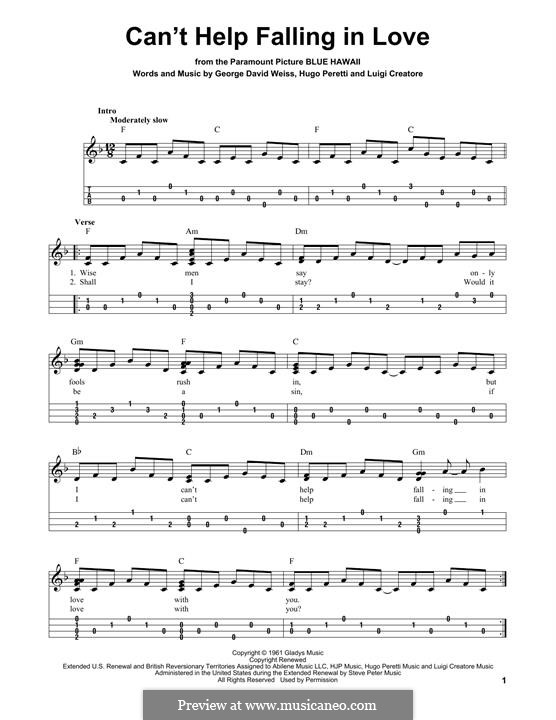 Instrumental version: Für Ukulele by George David Weiss, Hugo Peretti, Luigi Creatore