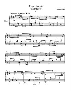Piano Sonata 'Contrasts': Teil II by Michael Deсk