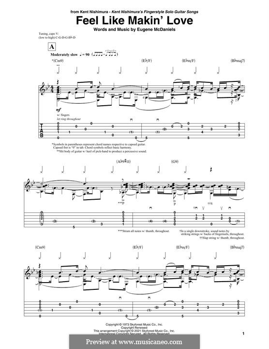 Feel Like Makin' Love (Bad Company): Für Gitarre by Mick Ralphs, Paul Rodgers