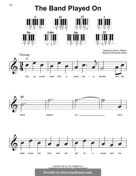 The Band Played on: Für Klavier by Charles B. Ward