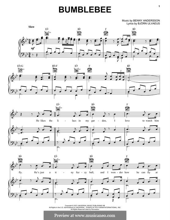 Bumblebee (ABBA): Bumblebee (ABBA) by Benny Andersson