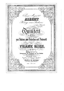 Streichquintett in c-Moll, Op.28: Streichquintett in c-Moll by Franz Ries