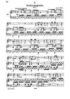 Frühlingsglaube, D.686 Op.20 No.2: As-Dur by Franz Schubert