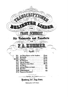 Nr.7 Ungeduld: Für Cello und Klavier by Franz Schubert