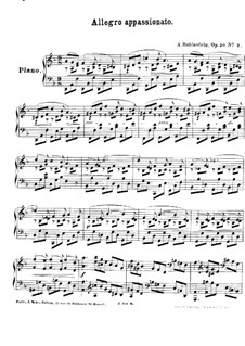 Zwei Stücke, Op.30: Nr.2 Allegro Appassionato by Anton Rubinstein