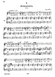 Heidenröslein, D.257 Op.3 No.3: G-Dur by Franz Schubert