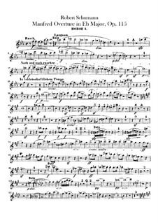 Manfred, Op.115: Ouvertüre – Oboenstimmen by Robert Schumann