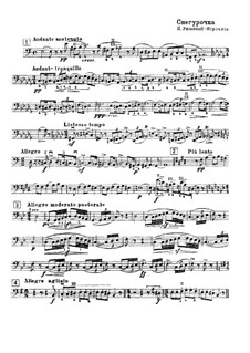 Schneeflöckchen: Fragment aus Kontrabassstimme by Nikolai Rimsky-Korsakov