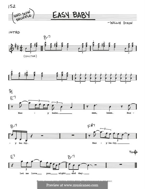 Easy Baby: Melodische Linie by Willie Dixon