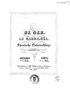 Zwei spanischer Nationaltänze, Op.89: Für Gitarre by Johann Kaspar Mertz