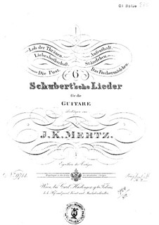 Six Schubert's Tracks: Six Pieces by Franz Schubert