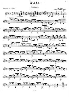 Etüde in A-Dur: Für Gitarre by Johann Kaspar Mertz