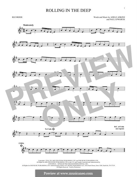 Instrumental version: Für Blockflöte by Adele, Paul Epworth