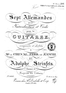 Seven Allemandes, Op.5: Seven Allemandes by Adolphe Steinfels