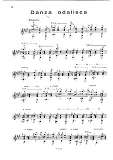 Danza odalisca (Dance Odalisque): Für Gitarre by Francisco Tárrega