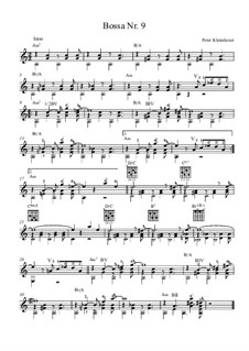 Bossa Nr.9: Für Gitarre by Peter Kleindienst