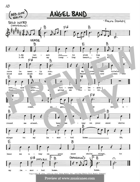 Angel Band (The Stanley Brothers): Melodische Linie by Ralph Stanley
