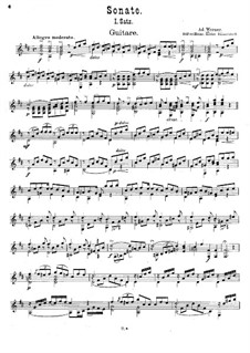 Sonata in D Major: Sonate in D-Dur by Ad. Werner