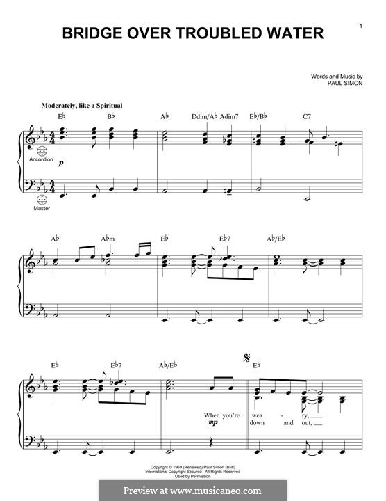 Instrumental version: Für Akkordeon by Paul Simon