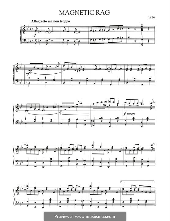 Magnetic Rag: Für Klavier by Scott Joplin