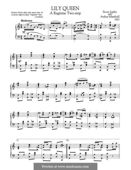 Lily Queen von S. Joplin - Noten auf MusicaNeo