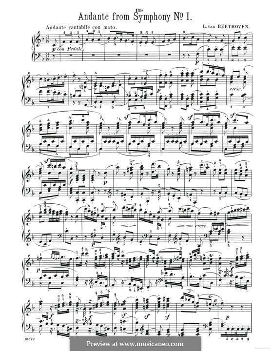 Fragmente: Movement II, for piano by Ludwig van Beethoven