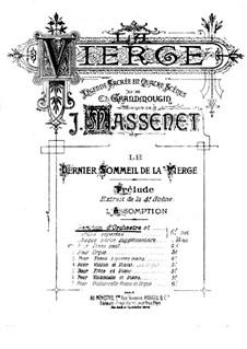 La Vierge: No.10 Prelude by Jules Massenet