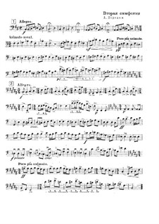 Sinfonie Nr.2 in h-Moll: Kontrabass-Stimme by Alexander Porfiryevich Borodin