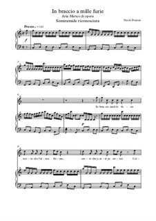 Semiramide riconosciuta: In braccio a mille furie by Nicola Porpora